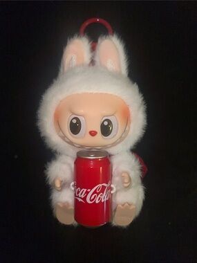 Authentic POPMART White Coca Cola Can Labubu